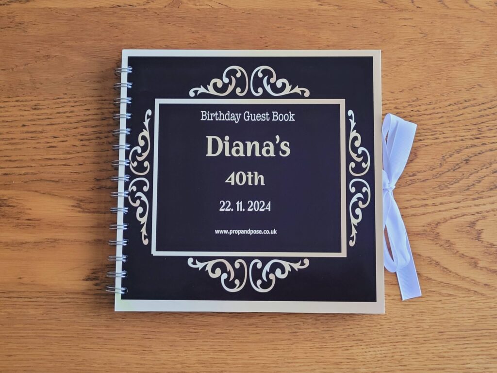 Birthday Guest Books Diana's 40th Birthday